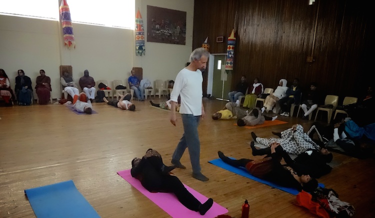 Johann Kotze yoga class